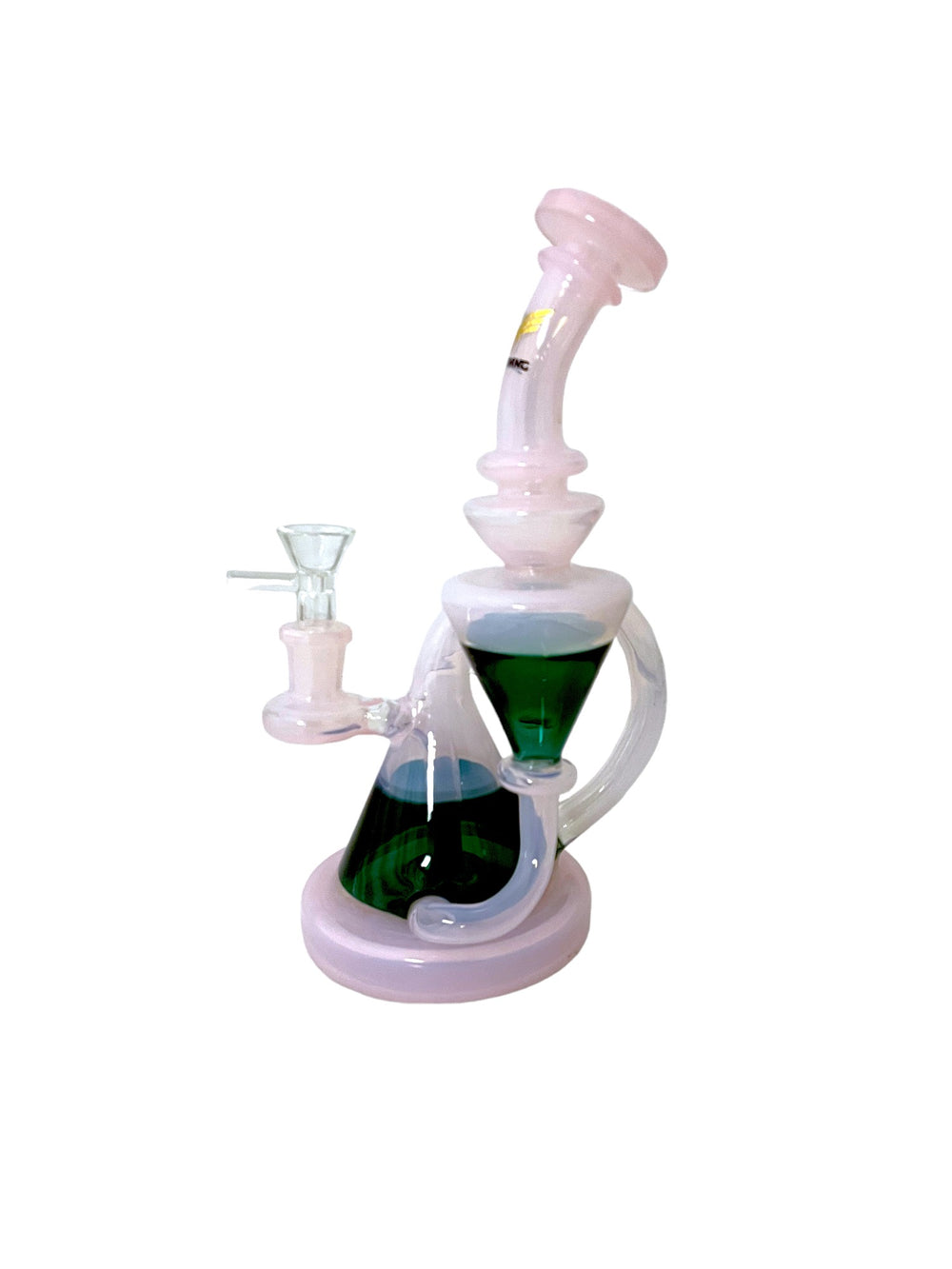 9420-9" Hour Glass Recycler Water Pipe