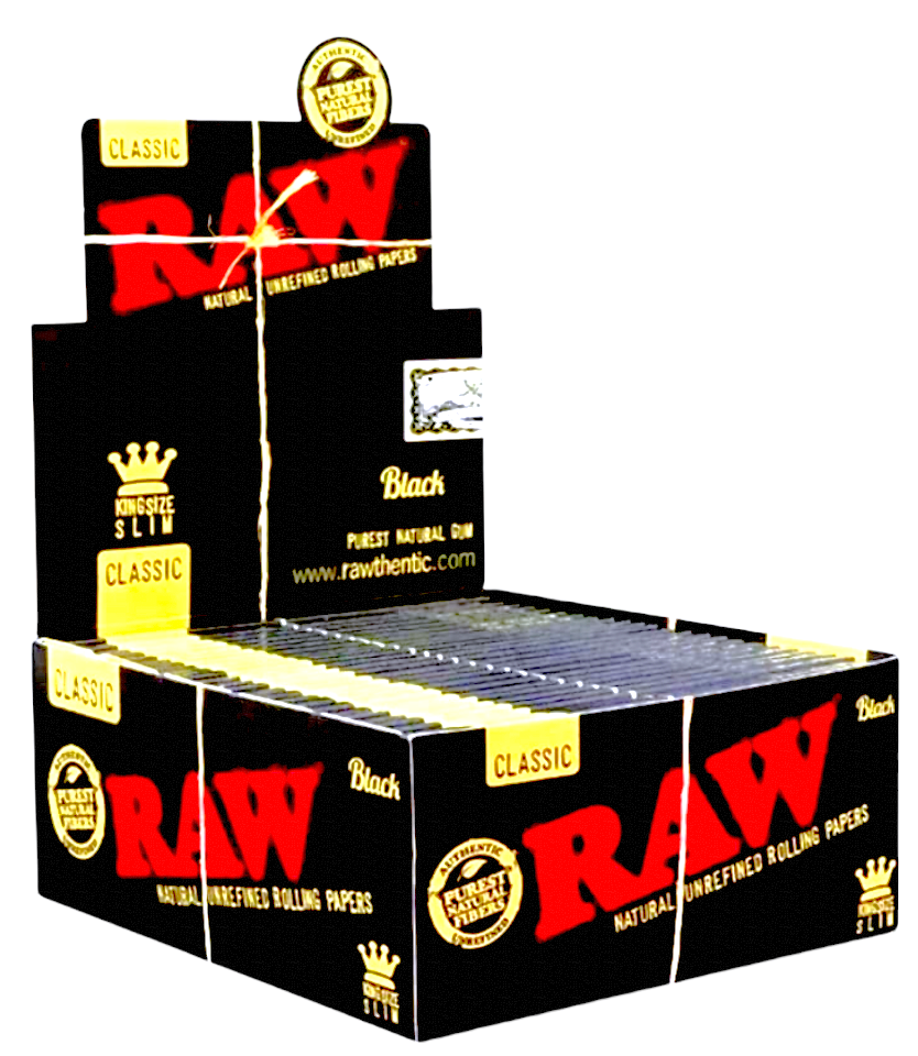 Raw King Size Black Slim 50 CT
