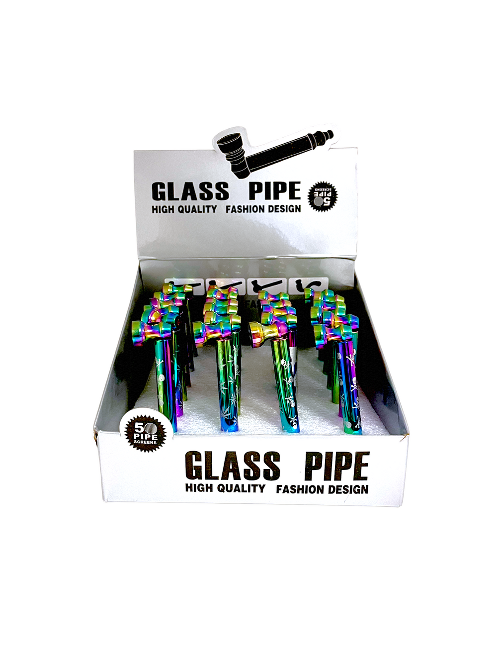 3.5" Metal One Hitter Hand Pipe (24CT)