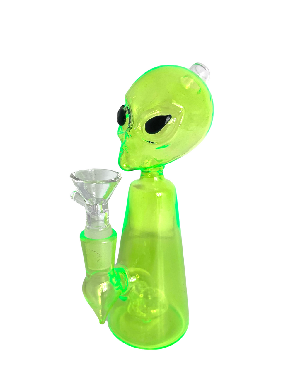 7" Alien Head Uv Reactive Water Pipe