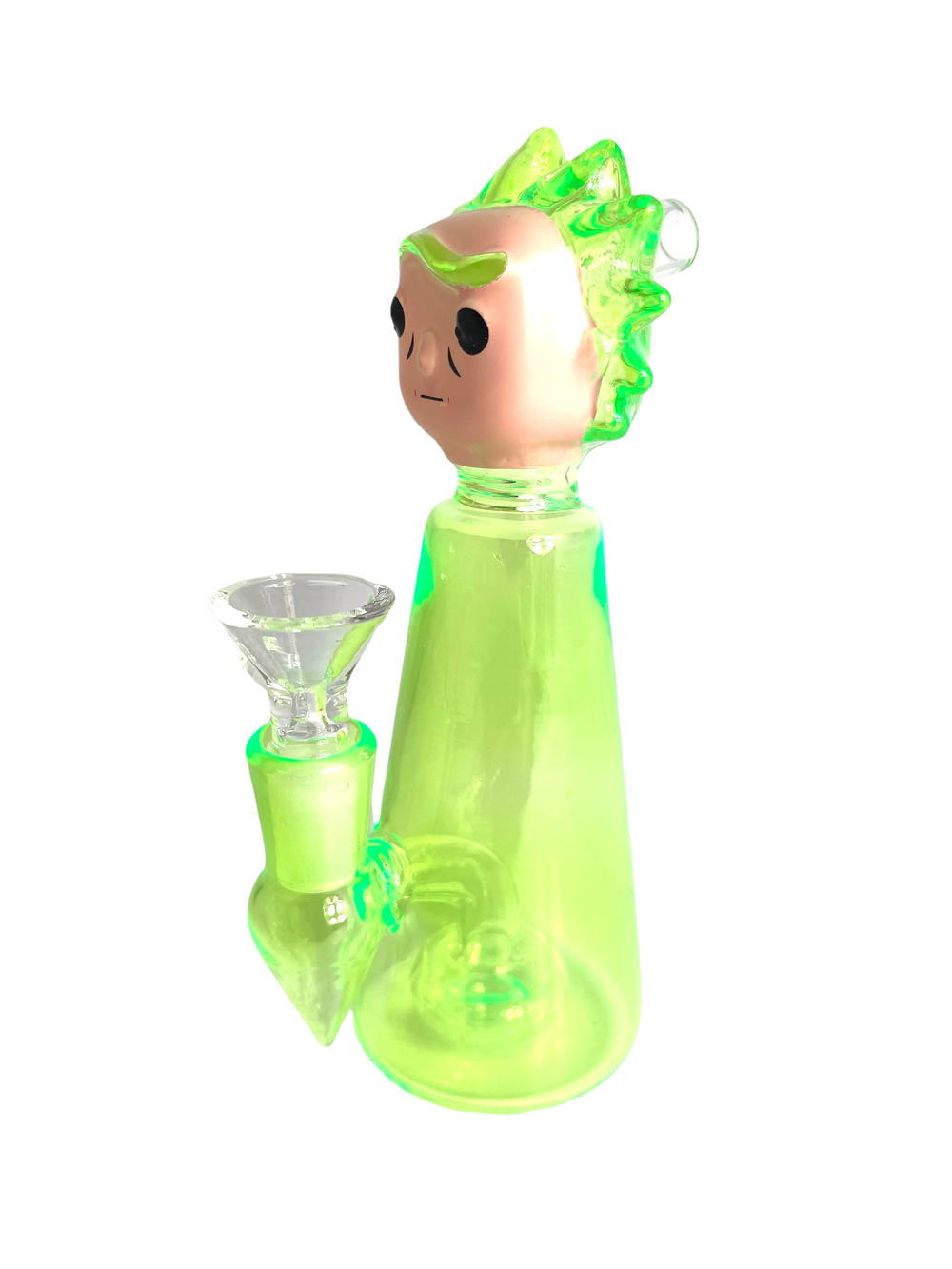 6.5" Glass Character Uv Reactive Water Pipe