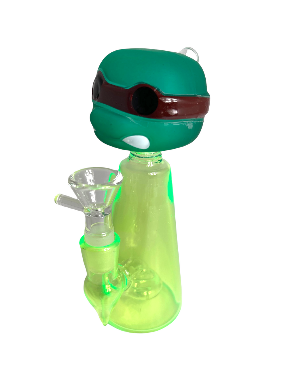 6.5" Glass Character Uv Reactive Water Pipe