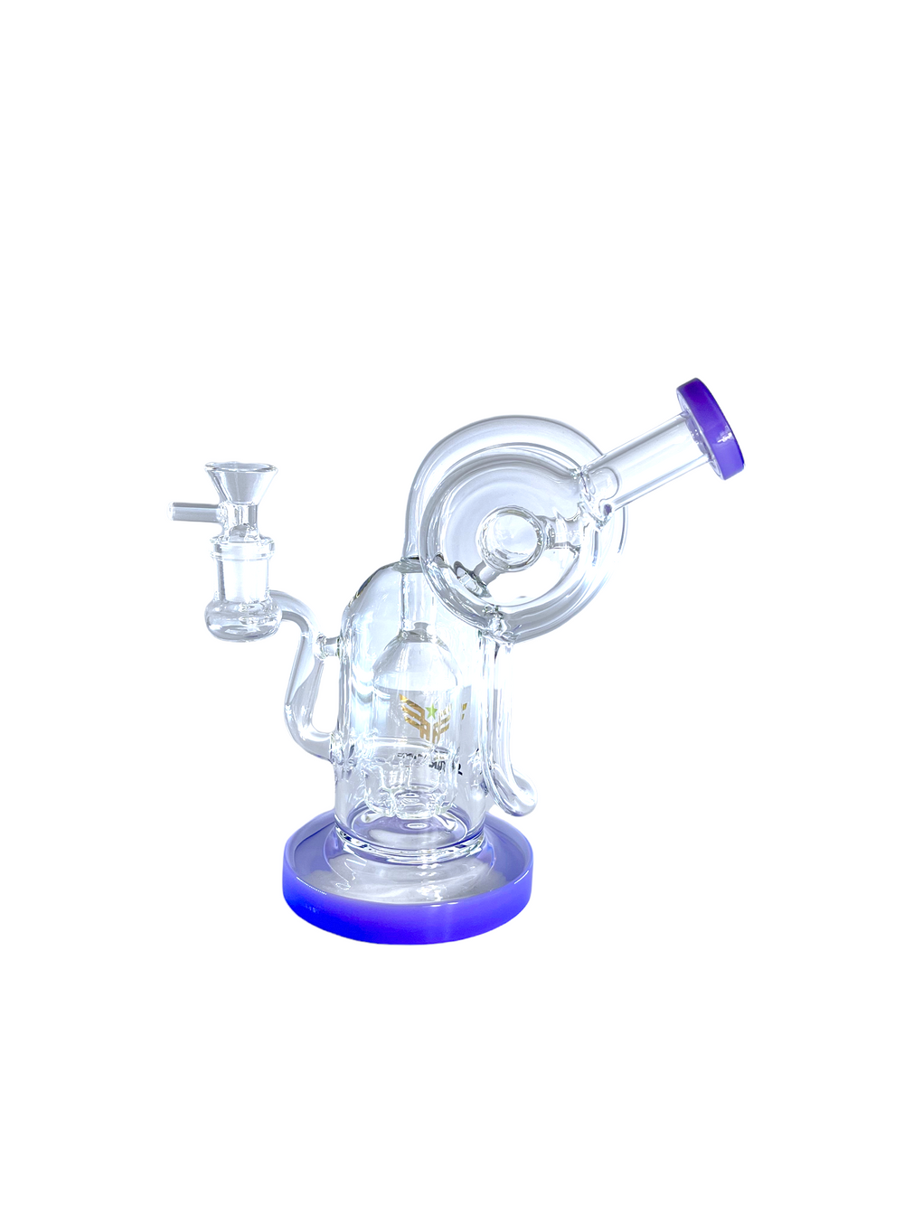 8" Turbo Charger Perc Recycler Water Pipe