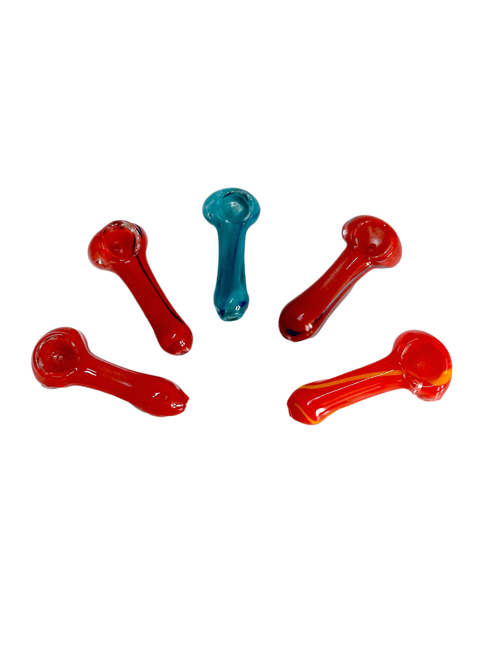 2.5 Inch Peanut Colored Glass Hand Pipe (10CT)