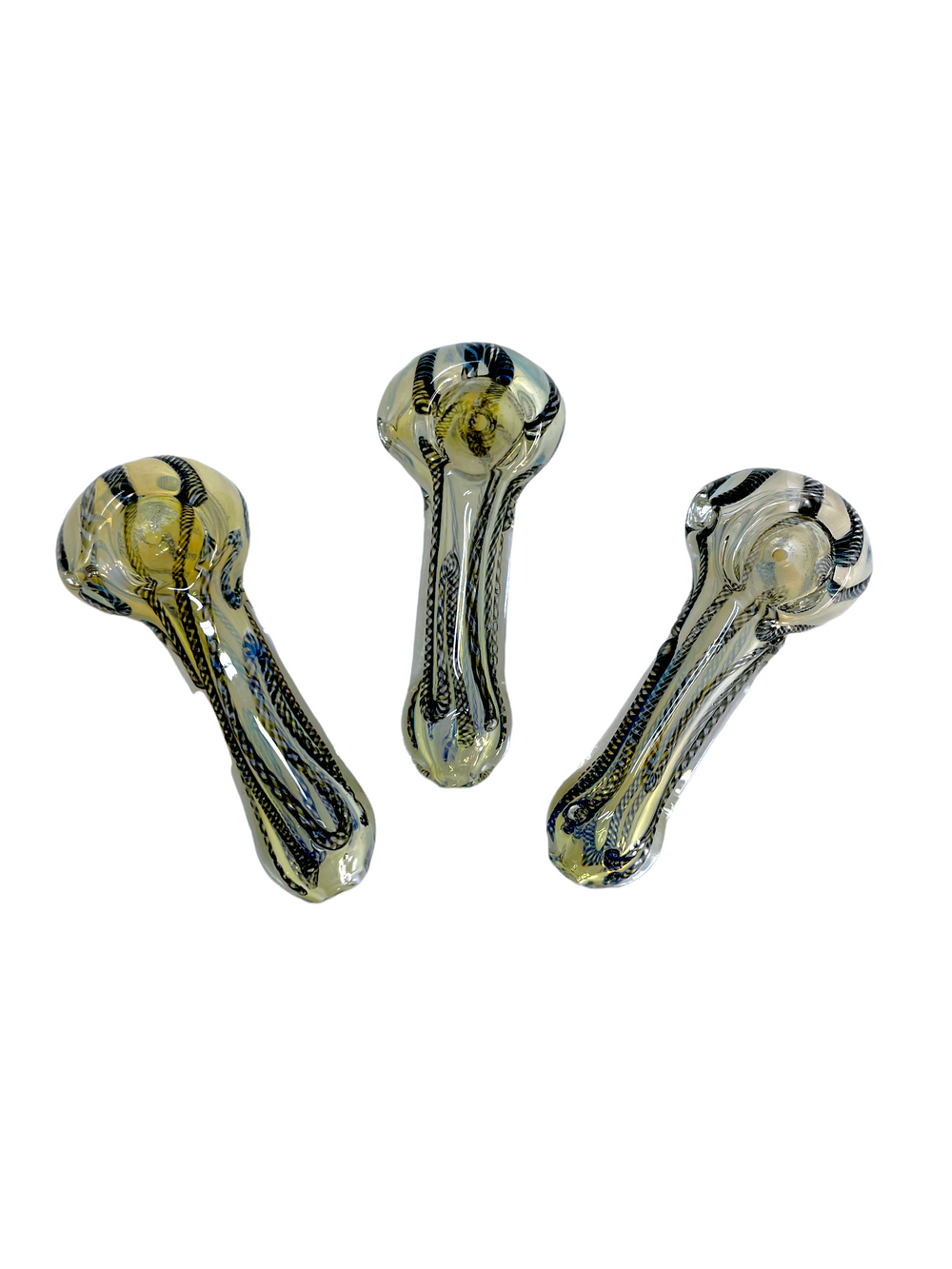 3.5" Fumed Inside out Glass Hand Pipe (10CT)