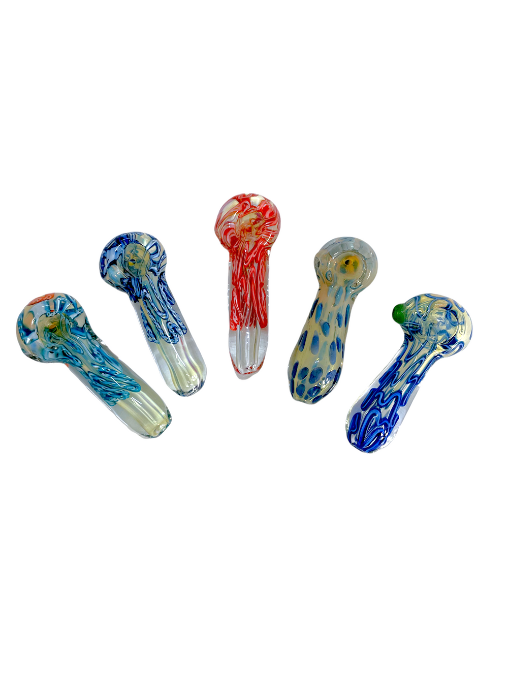 3.5" Inside Out Fumed Glass Hand Pipe (10CT)