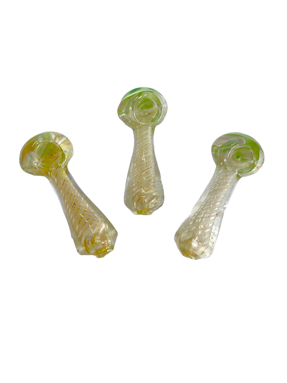 3.5" Fumed Spiral Glass Hand Pipe