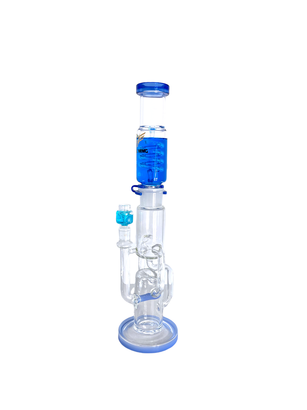 18" Freezable Two Part Inline Perc Double Recycler