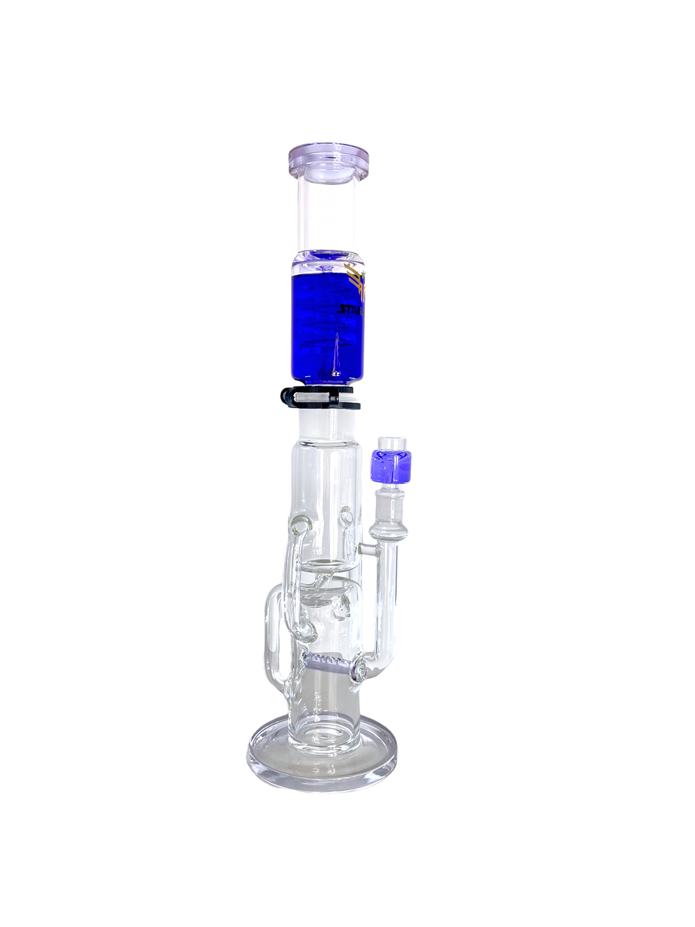 18" Freezable Two Part Inline Perc Double Recycler
