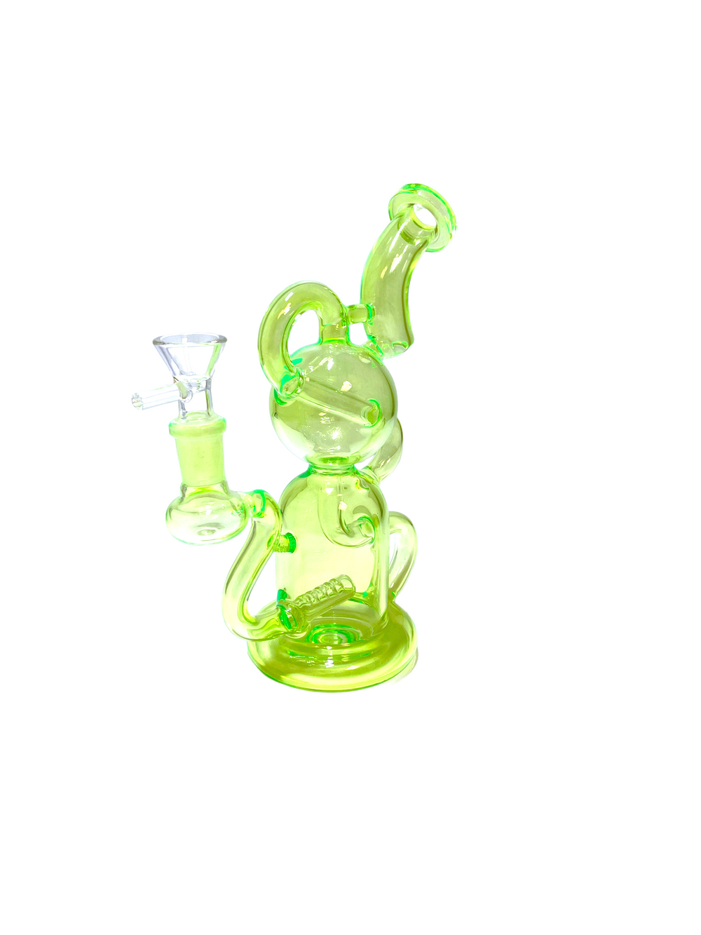 9" Neon Colorful Recycler-GN