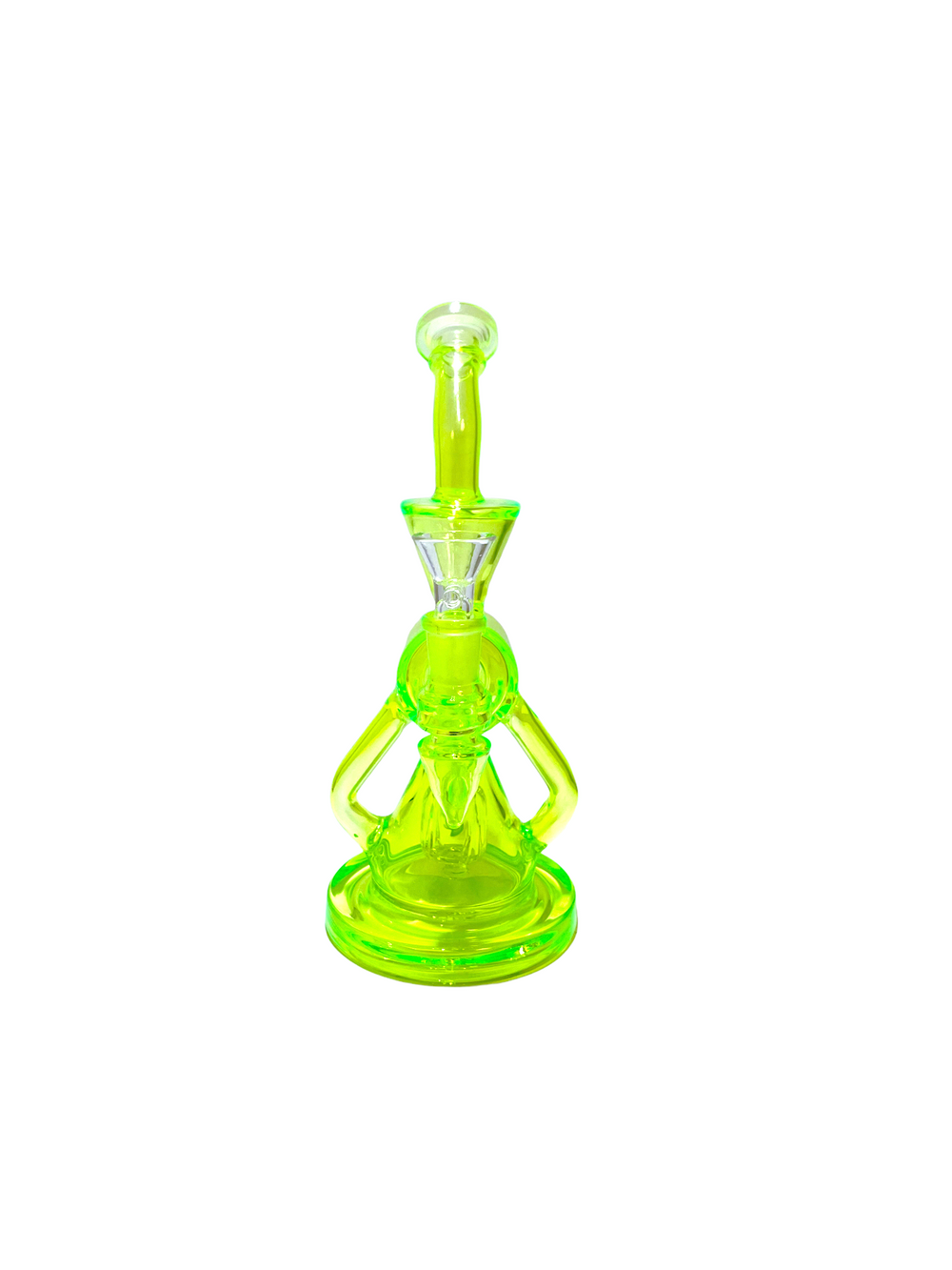 9" Neon Cylindrical Recycler-GN