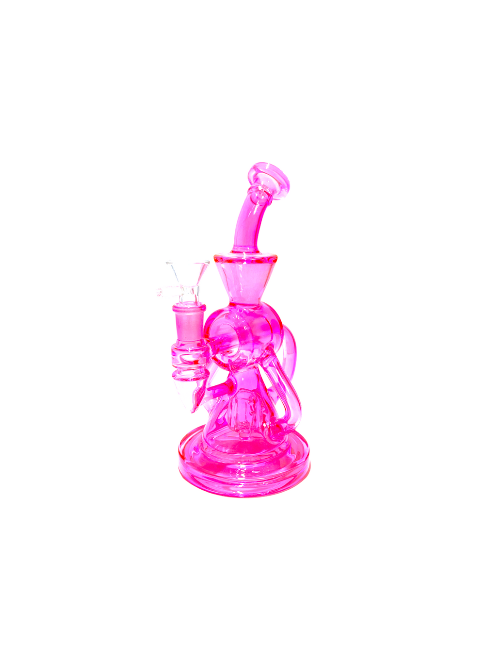 9" Neon Cylindrical Recycler-PK