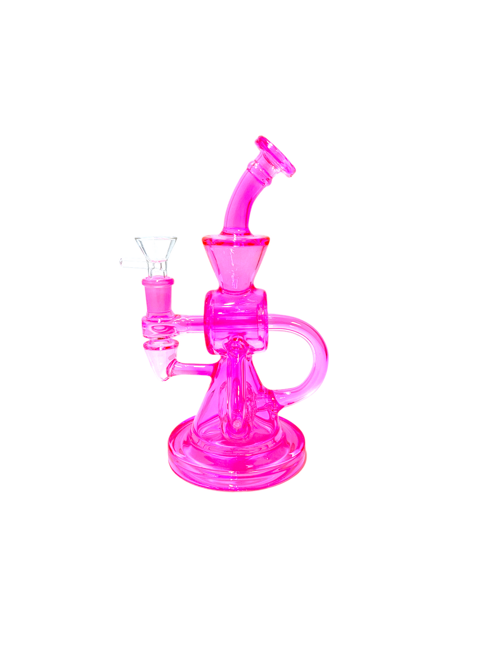 9" Neon Cylindrical Recycler-PK