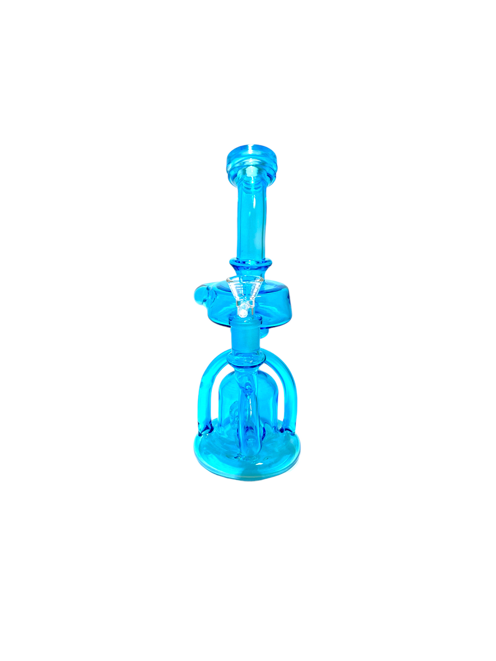 10" Neon Arch Colorful Recycler Dab Rig-BL