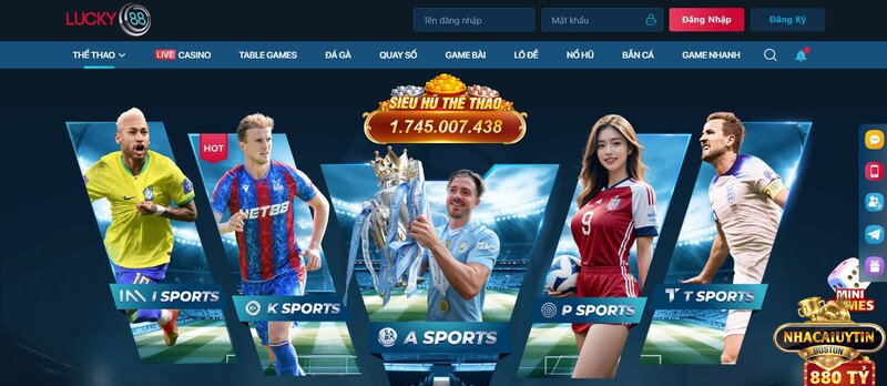 Cá cược thể thao hấp dẫn tại Lucky88 