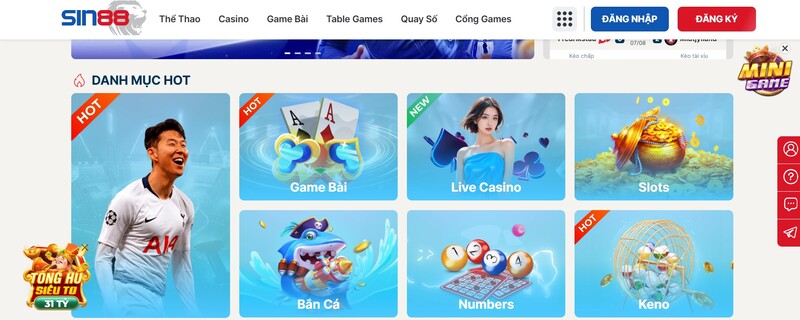 Đánh giá ưu điểm của nhà cái Sin88 trên thị trường cá cược 