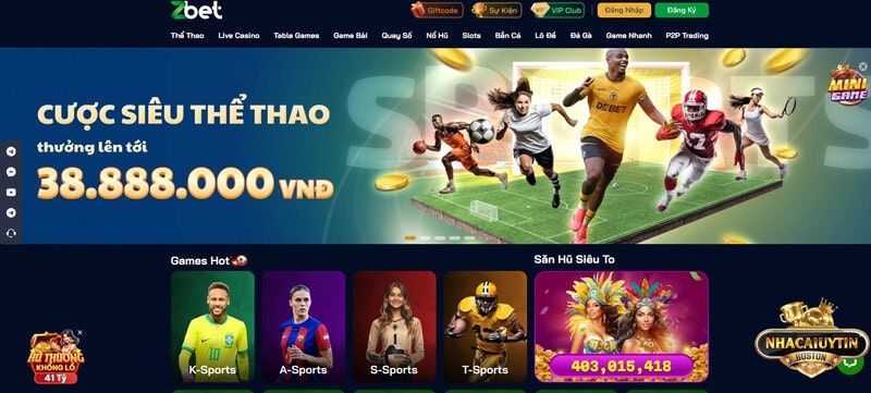 Zbet - Nhà cái cá cược đáng chơi nhất năm 2025